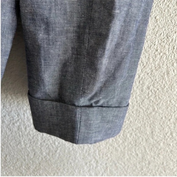 J. Crew Unstructured Shawl Collar Cotton Linen Blazer NWT - Picture 8 of 11